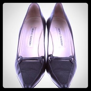 Authentic Manolo Blahnik Tatati Black Heels